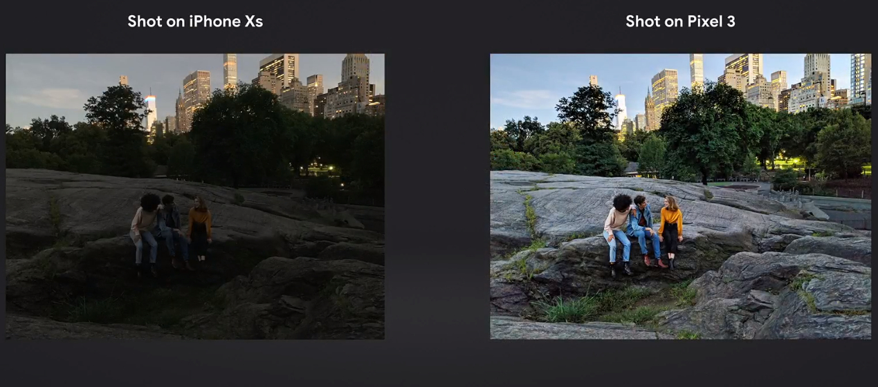 Google Pixel 3 ironie iphone xs camera 1
