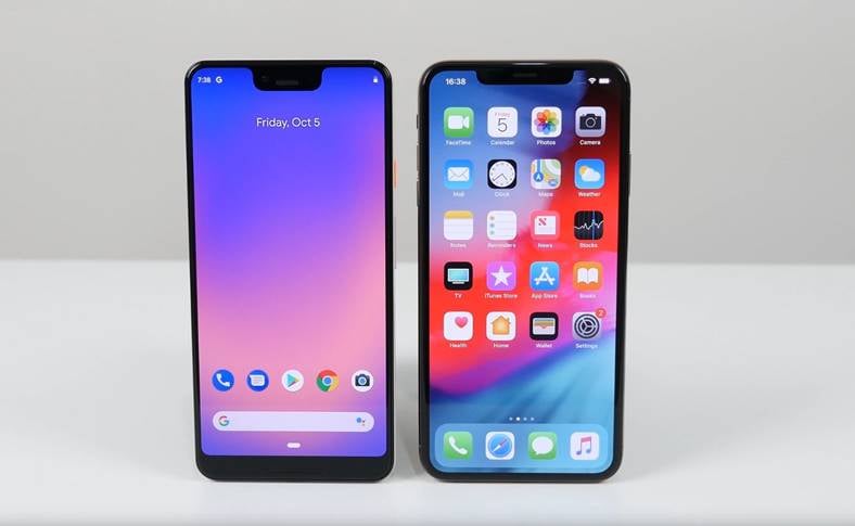 Google Pixel 3 XL superó al iPhone XS Max.