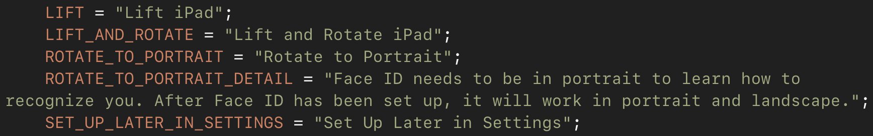 iOS 12.1 rende ID orizzontale 1