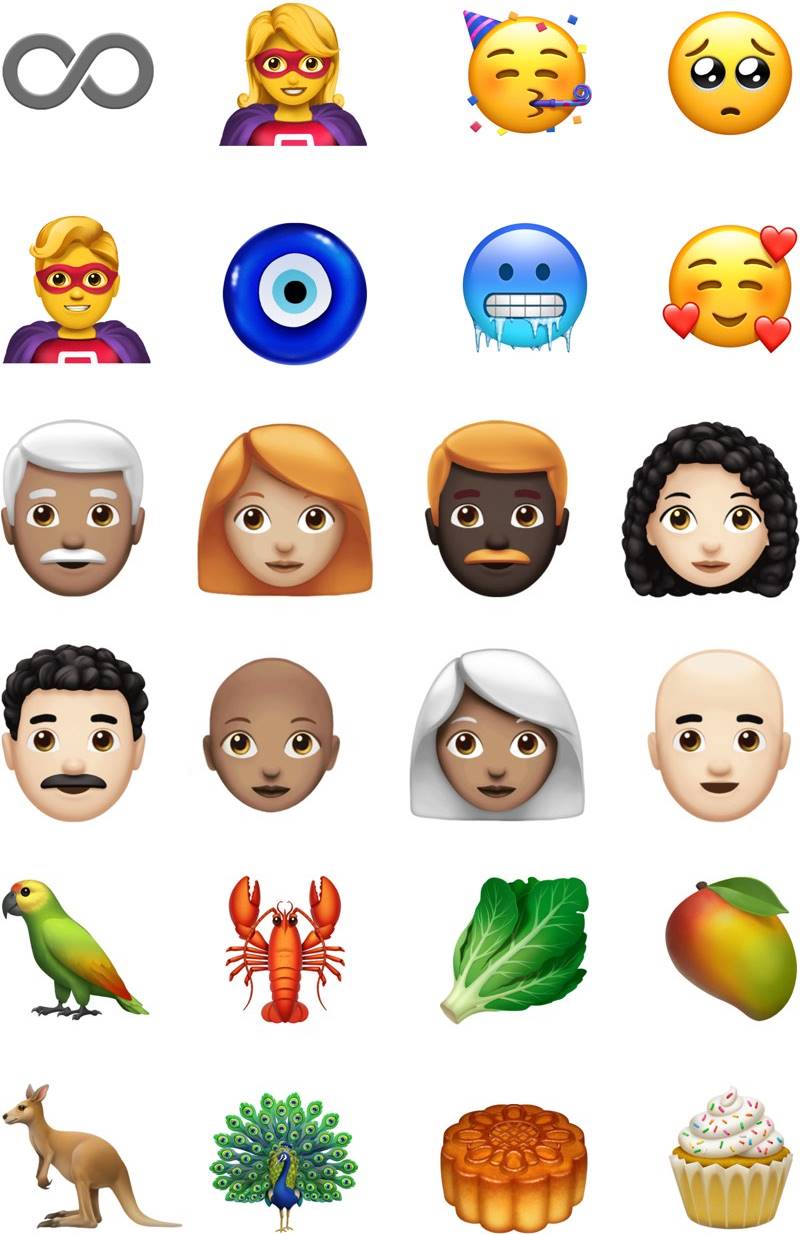 iOS 12.1 emoji jabłko 1