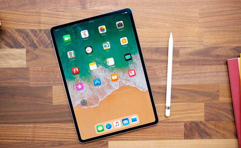 Schizzo di progettazione dell'iPad Pro 2018
