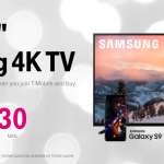 Samsung GALAXY S9 gratis TV sort fredag