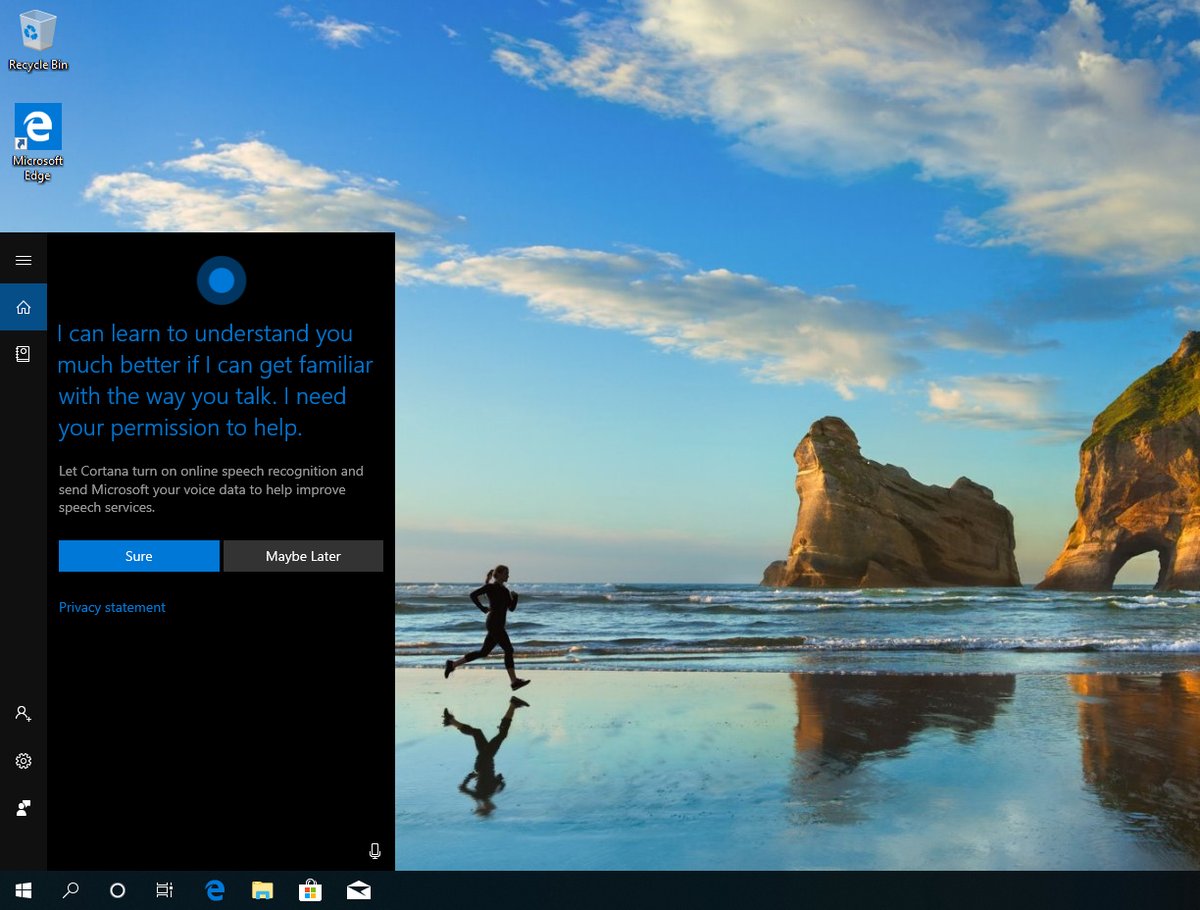 Windows 10 cortana 1