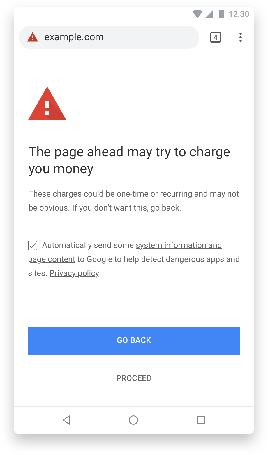 google chrome alert danger 1