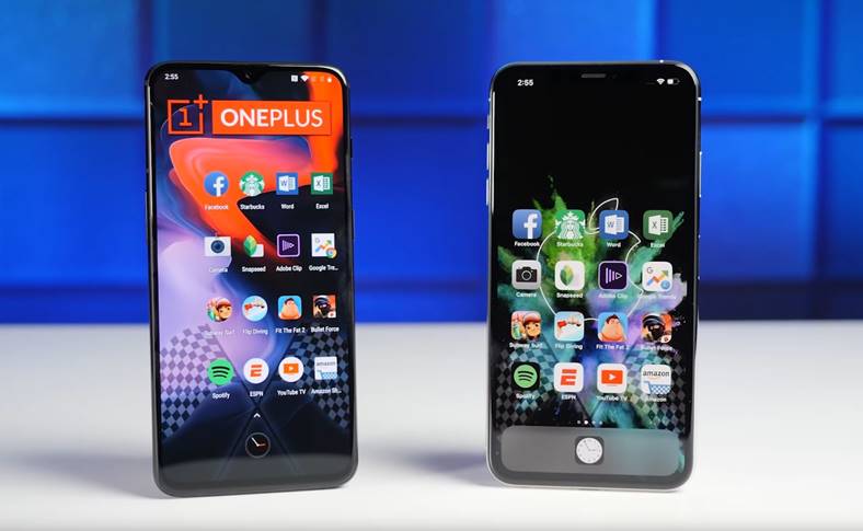 oneplus 6t humilié iphone xs max