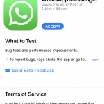 whatsapp beta iphone 1