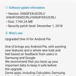 Android 9 galaxie s9 européenne
