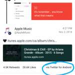 Apple muziek schande Android