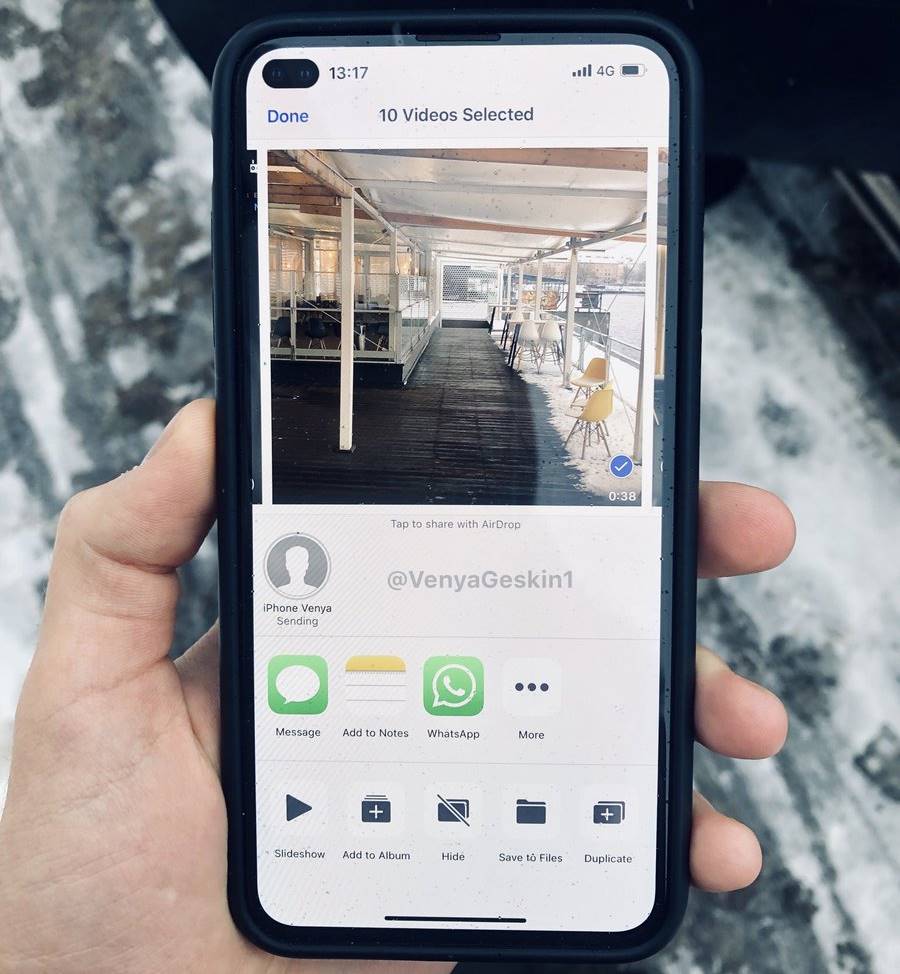 iPhone 11 udskæring galaxy s10