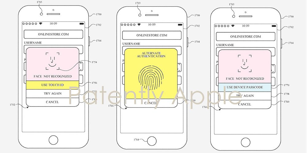 identificación de la cara del iphone identificación del tacto de apple