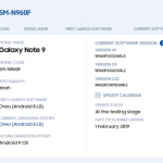 Android 9 Samsung Note 9