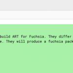 Fuchsia Android-applikationer