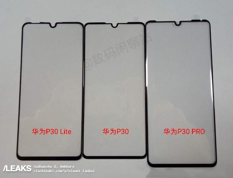 Huawei P30 phone screens