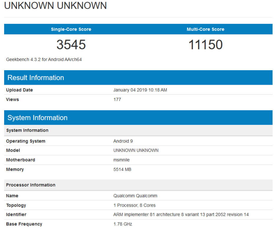 Samsung GALAXY S10 snapdragon 855 procesor