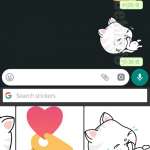 WhatsApp tastaturi stickers