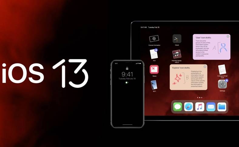 iOS 13 dark mode