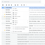 Menu contestuale di Gmail, fai clic con il pulsante destro del mouse