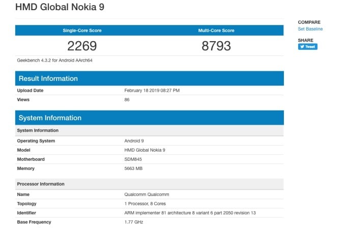 Rozczarowująca wydajność iPhone'a Nokia 9 S10 P30