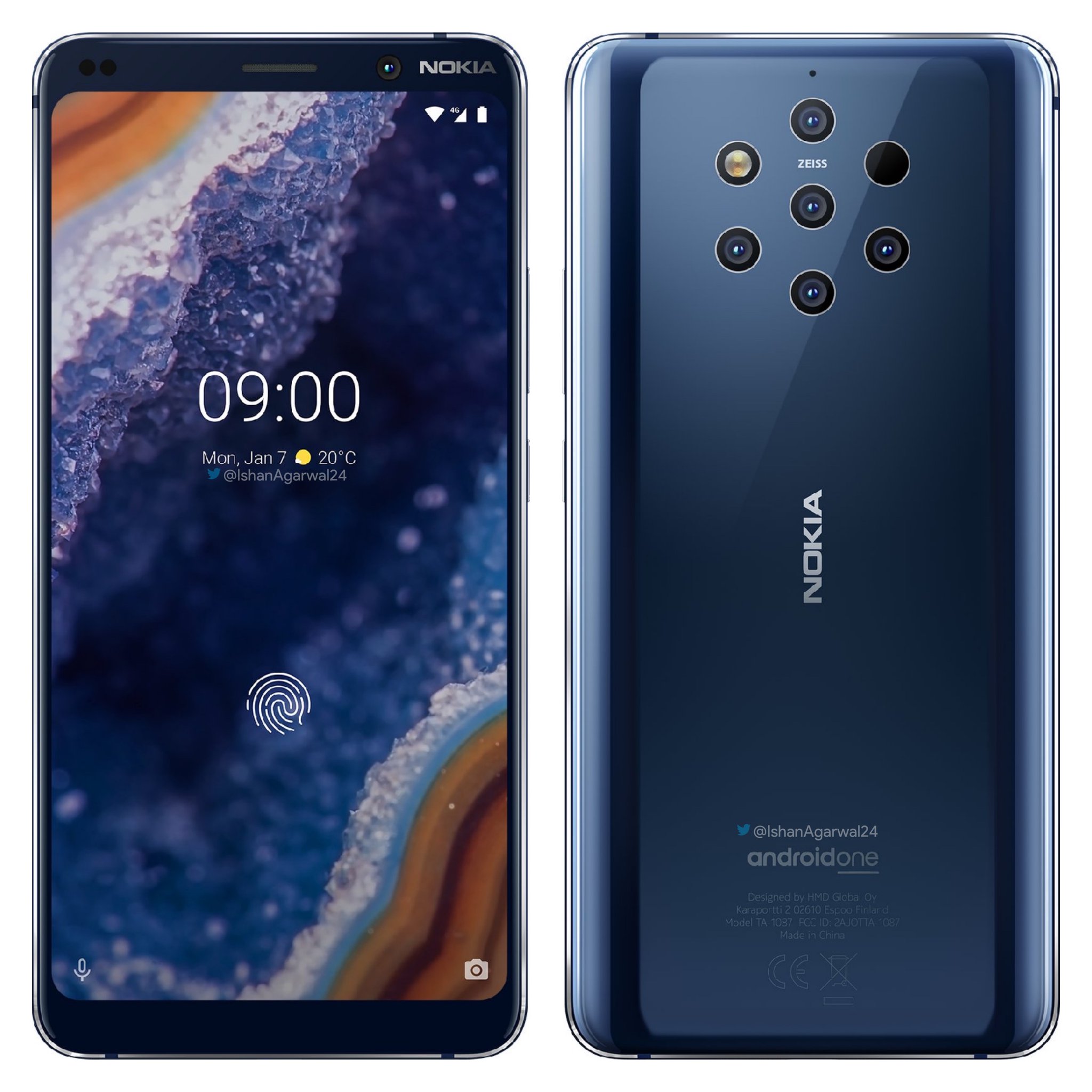 Images du communiqué de presse du Nokia 9