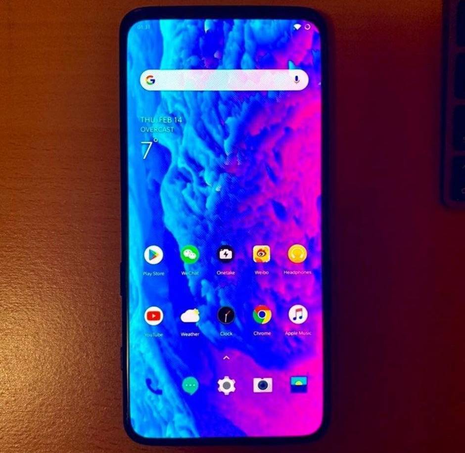 OnePlus 7 echte eenheidsafbeelding