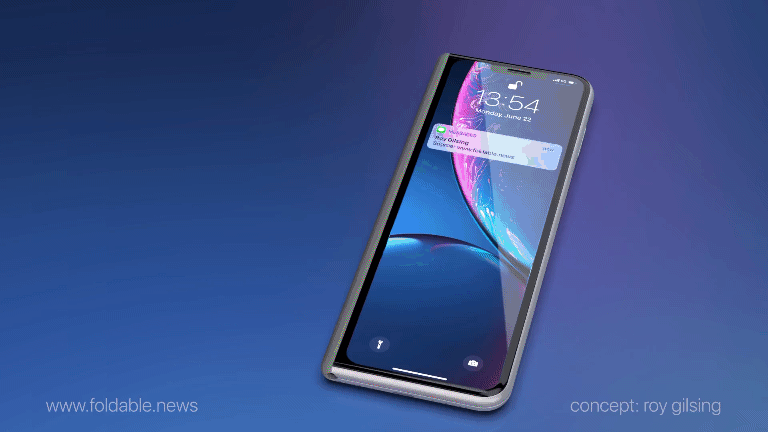 Samsung GALAXY FOLD concept iphone x pliabil