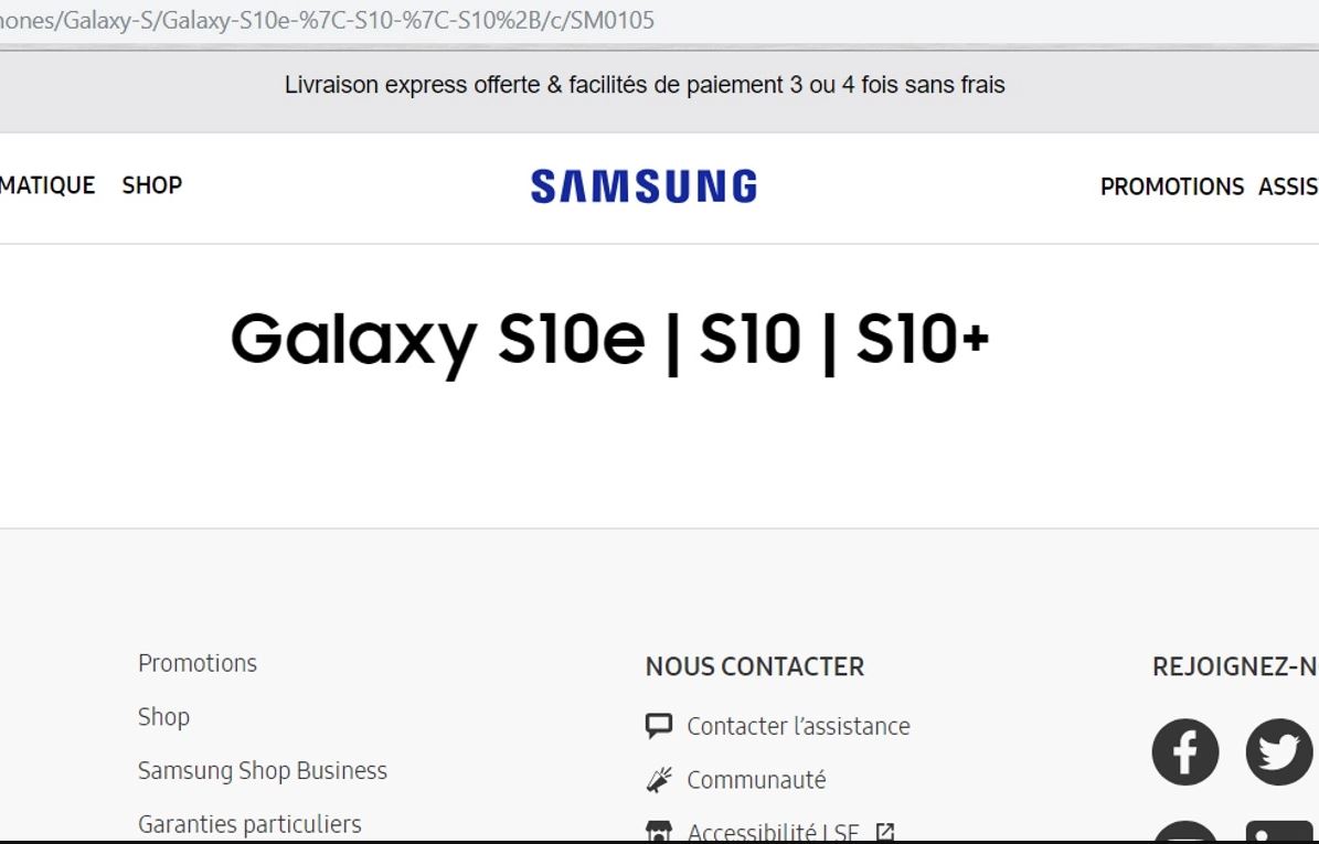 Samsung GALAXY S10 ilusión 5g europa