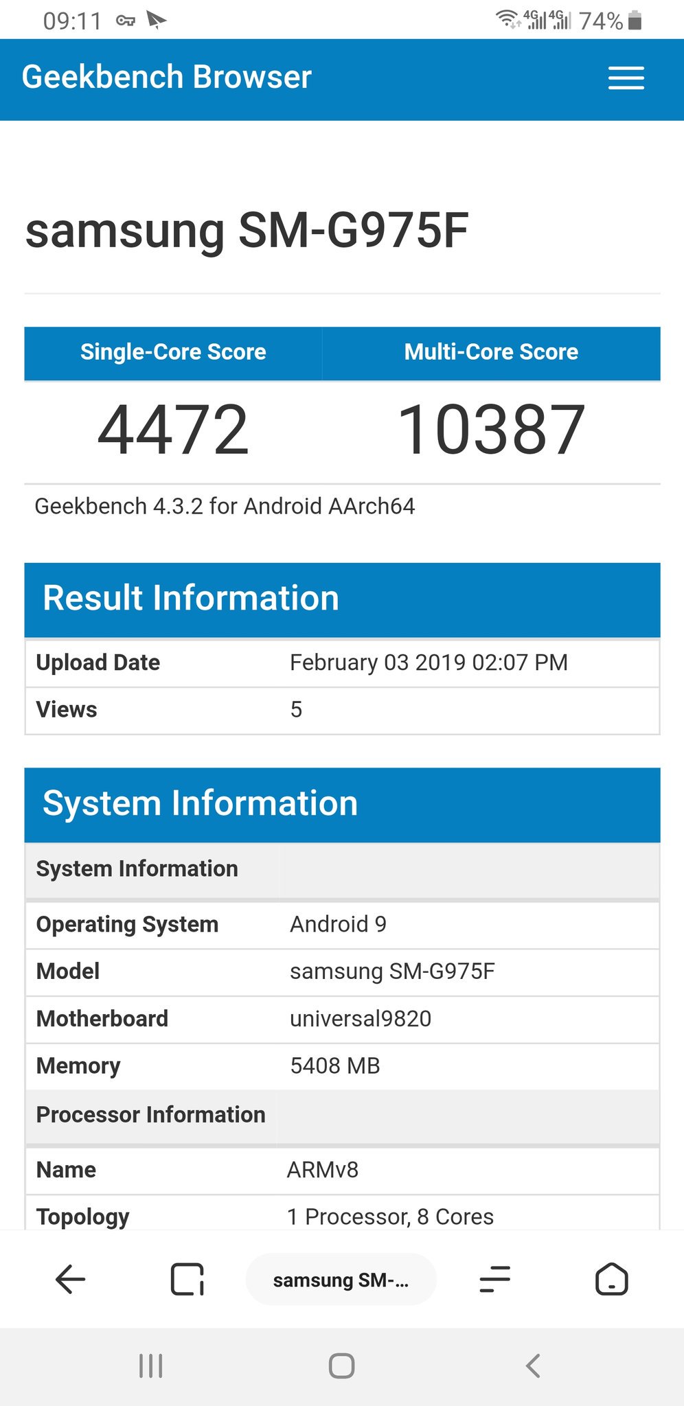 Le Samsung GALAXY S10 humilie les performances de l'iPhone