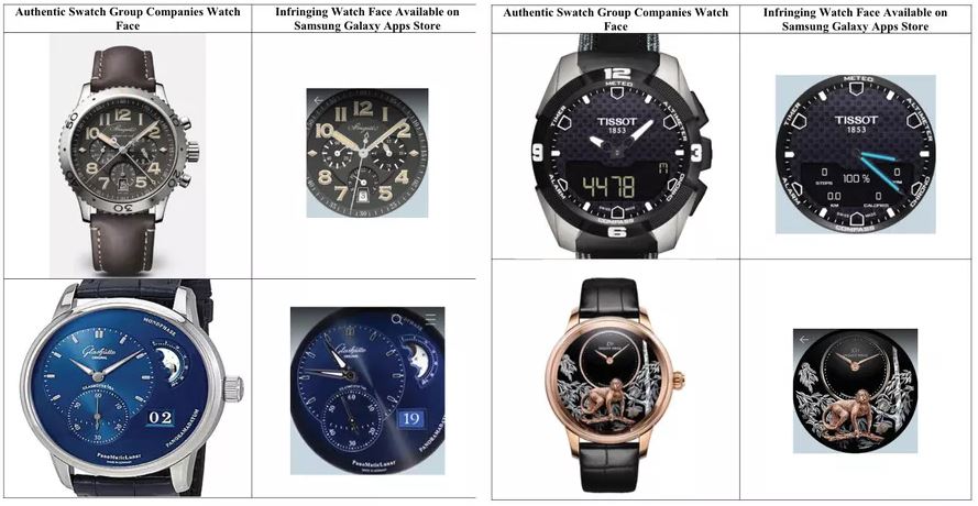 Samsung copied swatch dials
