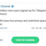 Facebook perdió usuarios de Telegram