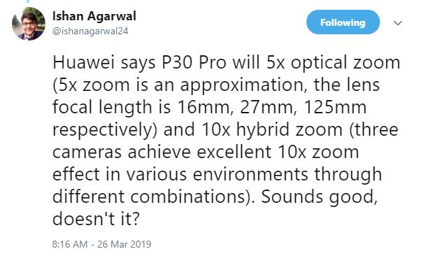 Enttäuschung über die Kamera des Huawei P30 PRO