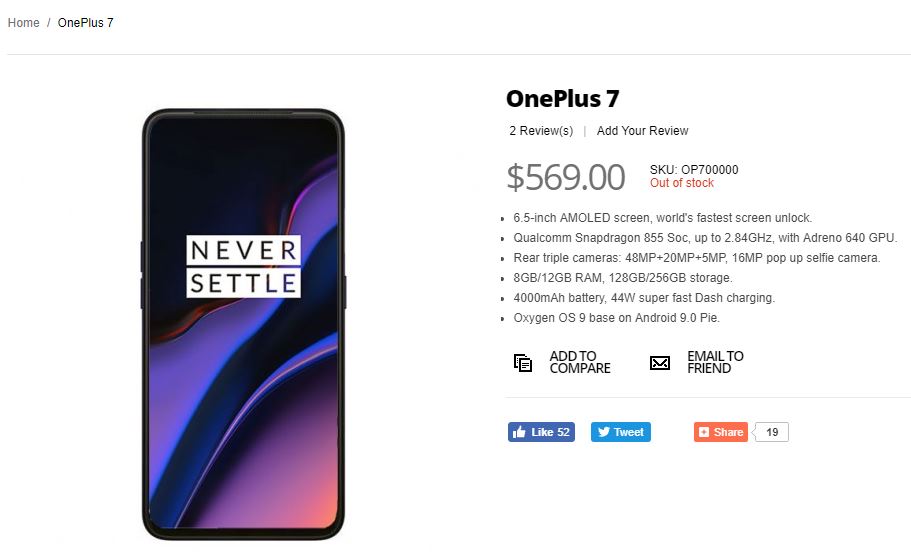 OnePlus 7 SPECIFICATIILE telefon