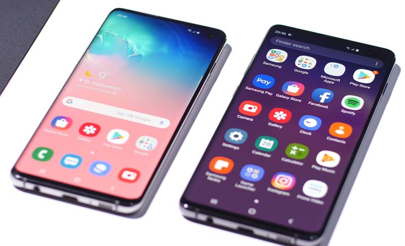 Fingerabdrücke des Samsung GALAXY S10