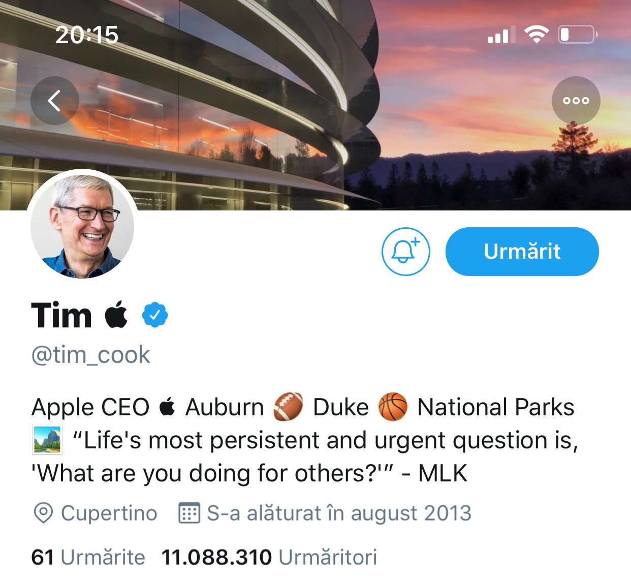 Tim Apple na Twitterze