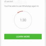 Applicazione di divieto di WhatsApp