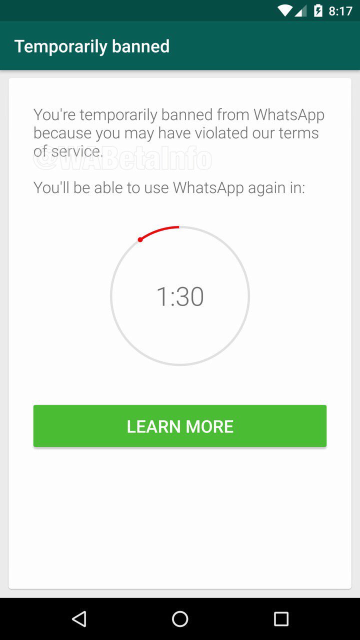 WhatsApp ban aplicatie