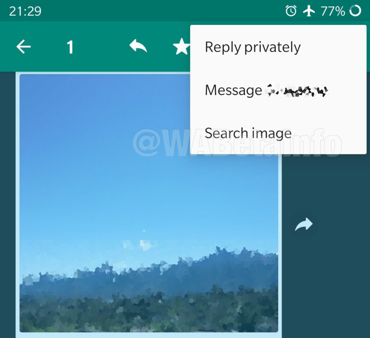 Recherche d'images WhatsApp