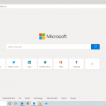 Windows 10 Microsoft Edge Chrome-Schnittstelle