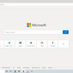 Windows 10 Microsoft Edge Chrome-gränssnitt