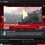 Notre Dame Cathedral fire youtube