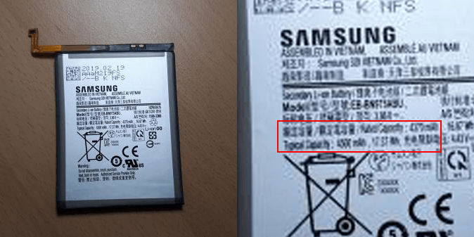 Samsung GALAXY NOTA 10 batería 4500 mah