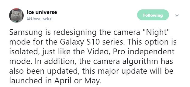 Samsung GALAXY S10 Kamera-Update Huawei P30 Pro