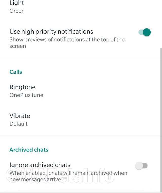 WhatsApp ignorerar arkiverade chattar 1