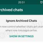 WhatsApp ignorerer arkiverede chats 2