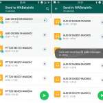 Interface de transfert audio WhatsApp