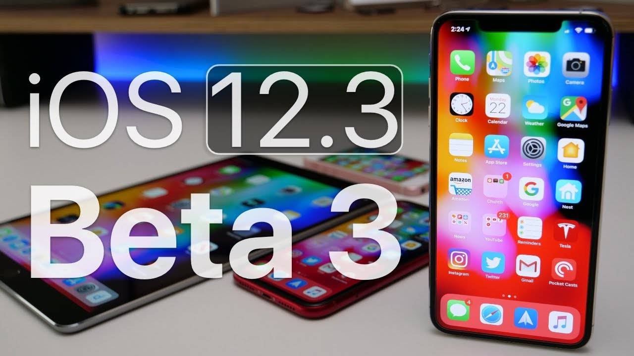 la instalación beta pública iOS 12.3 3