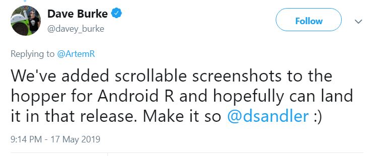 Android R-screenshots