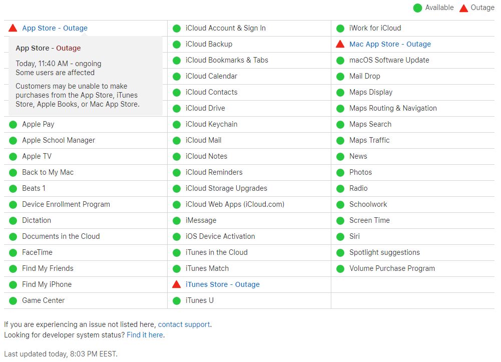 AppStore, iTunes Store, Mac AppStore Non funzionante 1