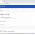 Google Chrome browser settings