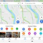 Iconos de exploración de Google Maps