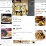 Application alimentaire Google Maps